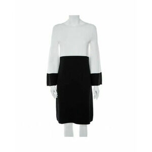 CH Carolina Herrera Black White Monochrome Knit